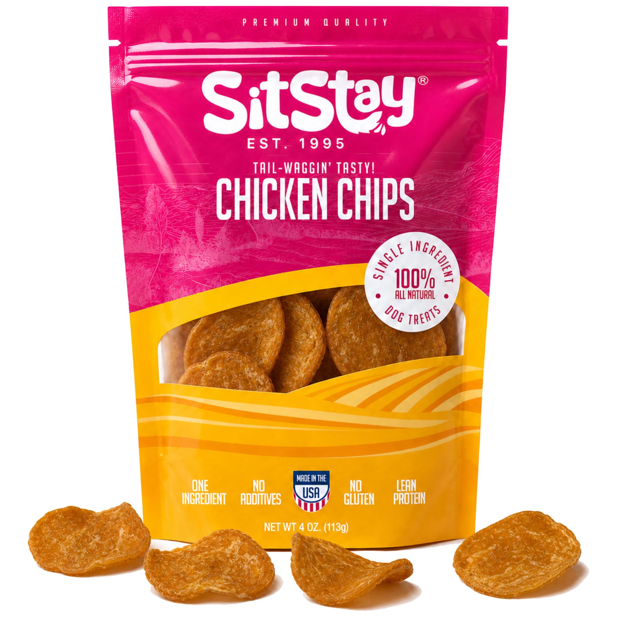 Amazon.com : SitStay Chicken Chips Dog Treats, Chicken Chips for
